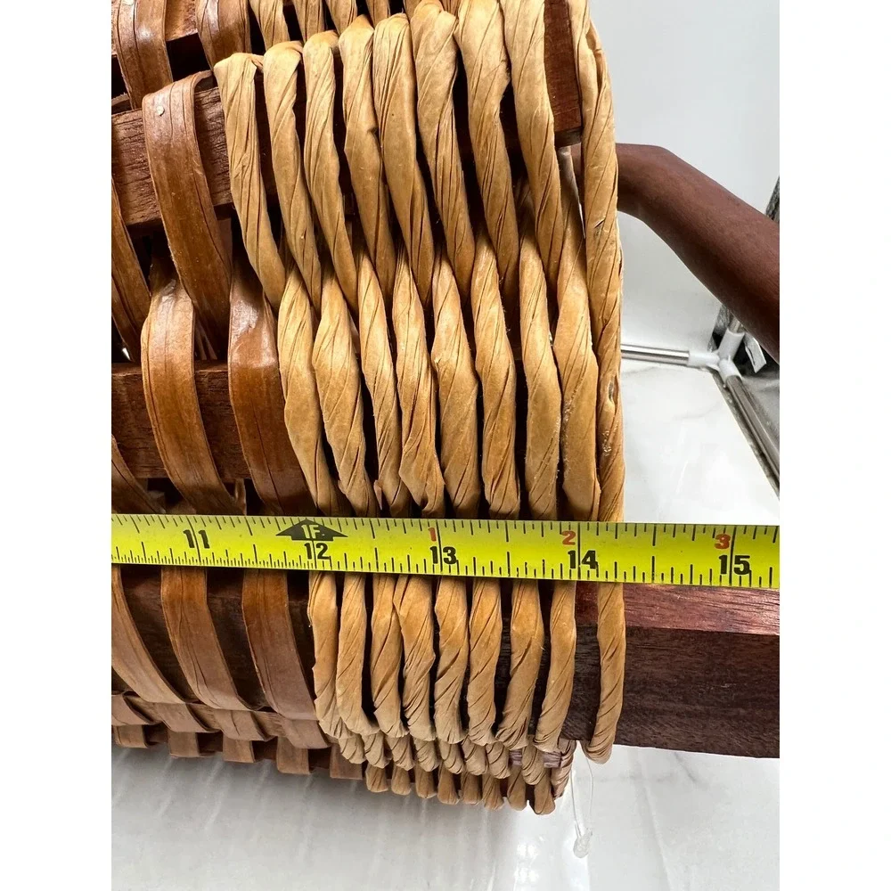 Mixon Family Baskets Handmade Wood Stair Basket Woven Step Storage Handle 2002